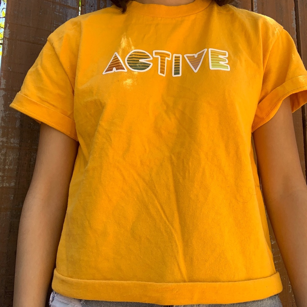 Yellow Active Tee - Picture 2 of 3